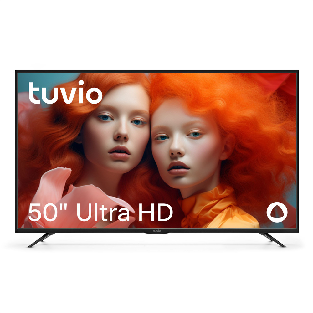 Купить телевизор Tuvio 43 4К ULTRA HD DLED Frameless на платформе Яндекс.ТВ,  TD43UFBHV1, темно-серый 50