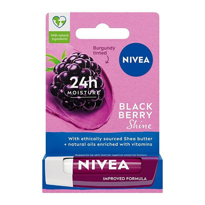 NIVEA Дневной уход за губами с натуральными маслами , аромат ежевики, 4,8 г  #1