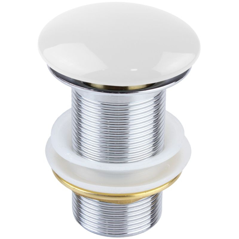 Донный клапан Bronze de Luxe 1001/1W click-clack Белый #1