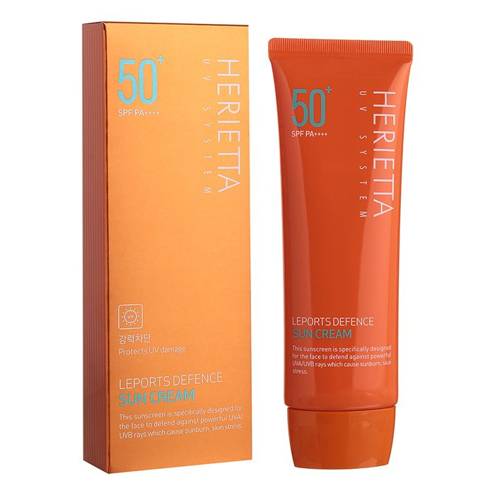 Welcos Стойкий солнцезащитный крем 70 мл Herietta Leports Defence Sun Cream SPF50+  #1