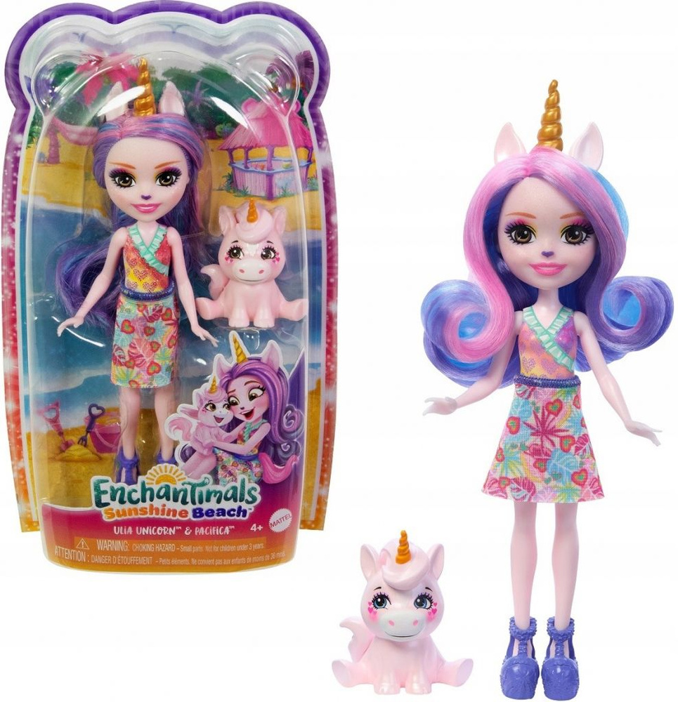 Кукла Mattel Enchantimals Sunshine Beach Юлия Единорог с питомцем HRX84 /  Энчантималс Солнечный пляж - купить с доставкой по выгодным ценам в  интернет-магазине OZON (1419942533)