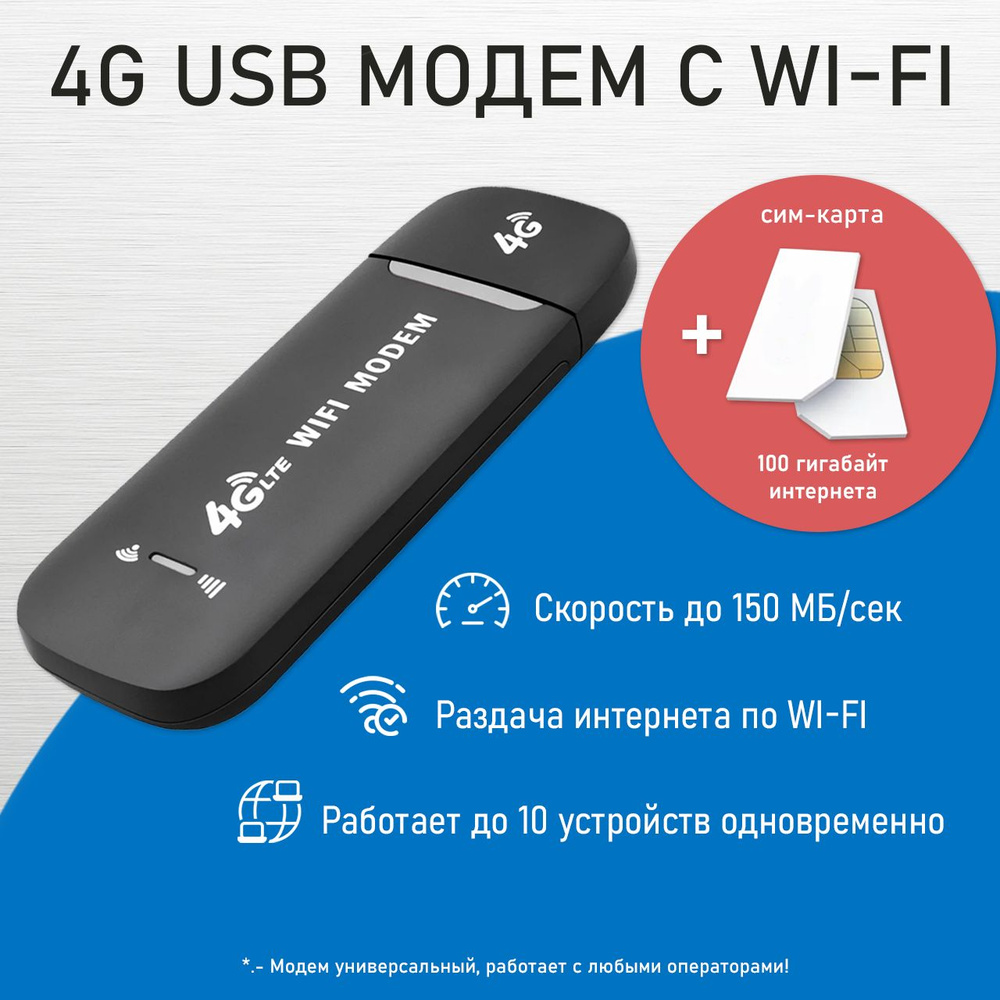 Безлимитный 4G интернет для дома, дачи, офиса