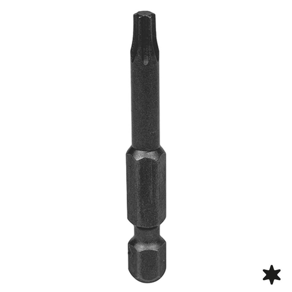 Вставка (бита) торцевая 1/4", Torx, Т9, L 50 мм, для шуруповерта KING TONY 715009T  #1