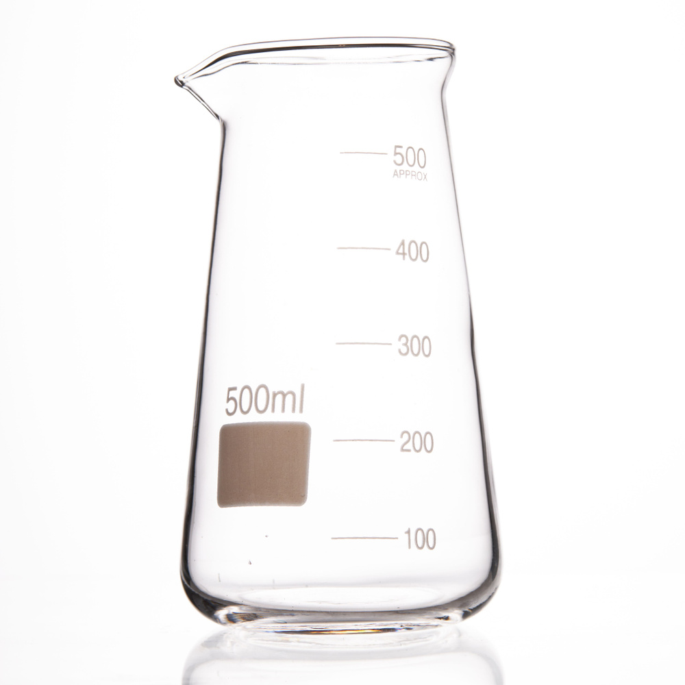 Стакан конический 500 мл (с делениями и носиком, термостойкий) - купить ...