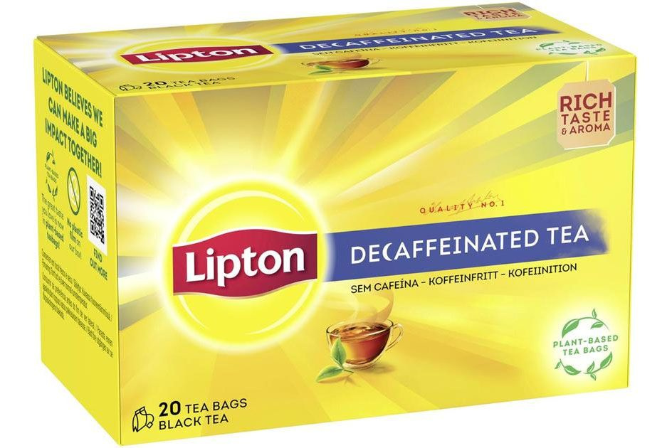 Чай черный без кофеина Lipton decafeinated tea 20 пакетиков 36 г (из ...