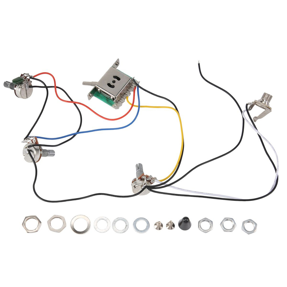 (OZK7)Подставки для гитары Strat, предварительно подключенные 1 Регулятор громкости и 2 Регулятора тембра, #1