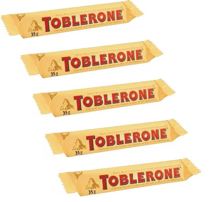 Молочный шоколад Toblerone 5 шт. х 35 гр. - купить с доставкой по ...