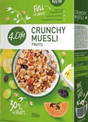 Хрустящие мюсли с фруктами 4Life Crunchy Muesli Fruits, 350г #1