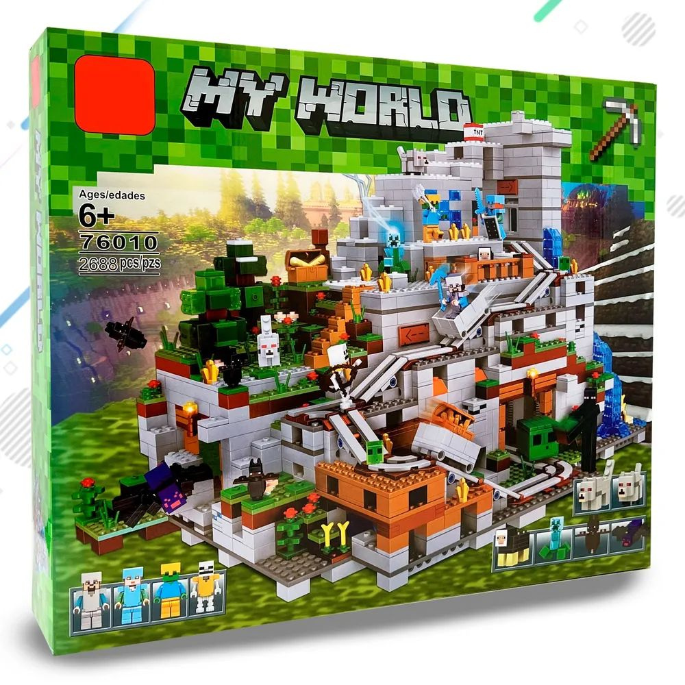 Конструктор My world Горная пещера, 2688 деталей - купить с доставкой ...