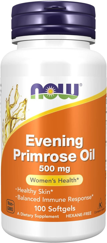 Масло вечерней примулы Now Foods Evening Primrose Oil, 500 мг, 100 ...