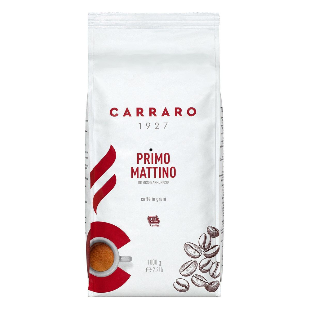 Кофе Carraro Primo Mattino в зернах, 1кг #1