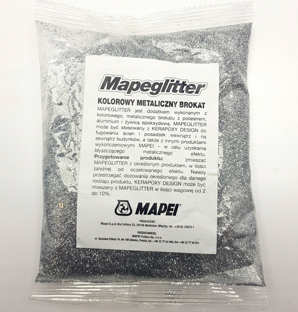 Блестки для затирки Mapei Mapeglitter цвет Серебро (Silver) 100 г - Металлизирующая добавка для эпоксидной #1