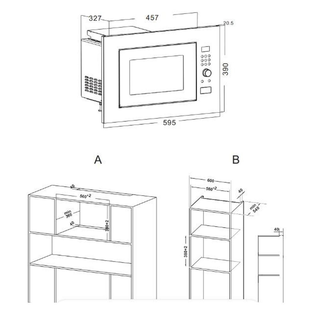 Встраиваемая микроволновая печь Indesit MWI 120 GX - купить по низким ...