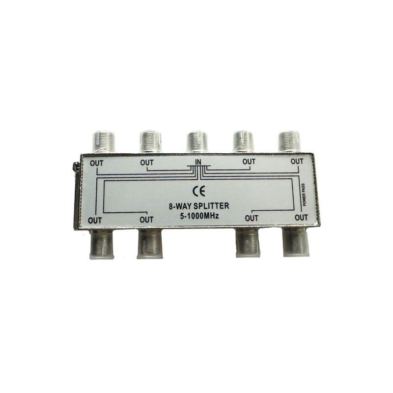 Делитель (сплиттер) телевизионный под F разъем (5-1000 МГц) на 8 ...