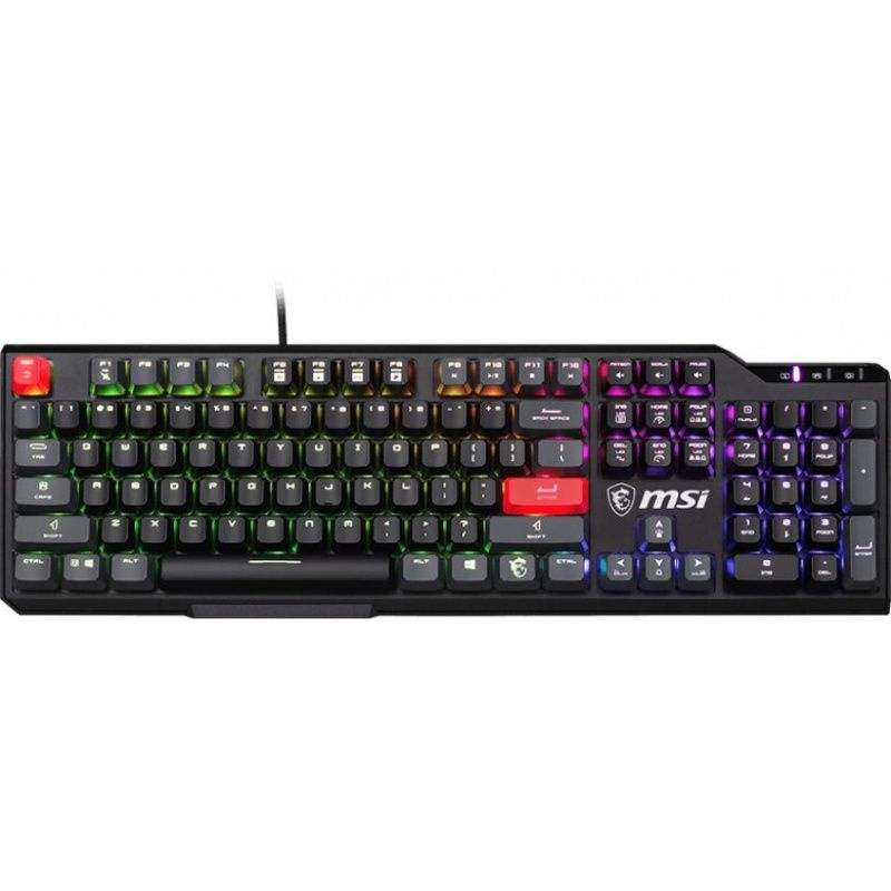 Клавиатура MSI VIGOR GK41 LR RU механическая черный USB Multimedia for gamer LED (S11-04RU248-CLA)  #1