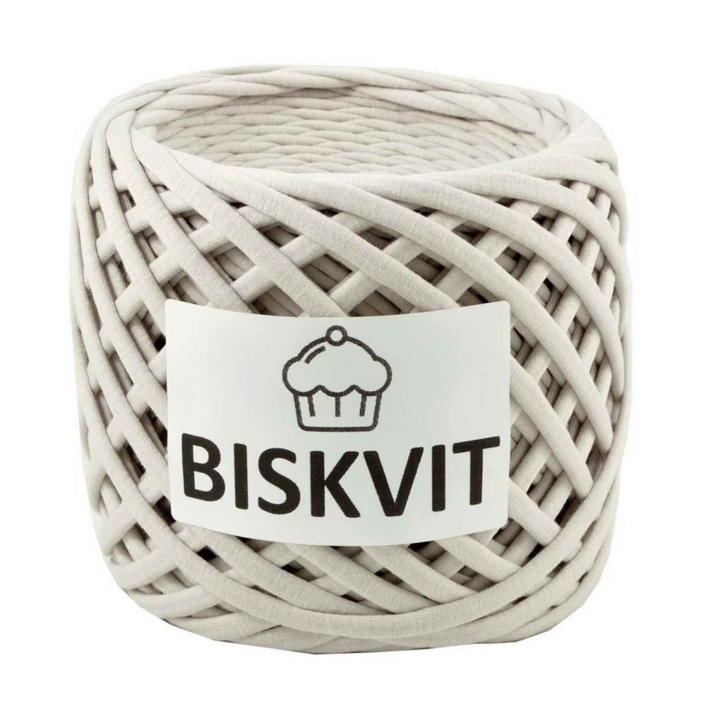 Трикотажная пряжа Biskvit (Бисквит) цвет Перламутр, 330гр. 100м. (100% хлопок), 1 моток.  #1