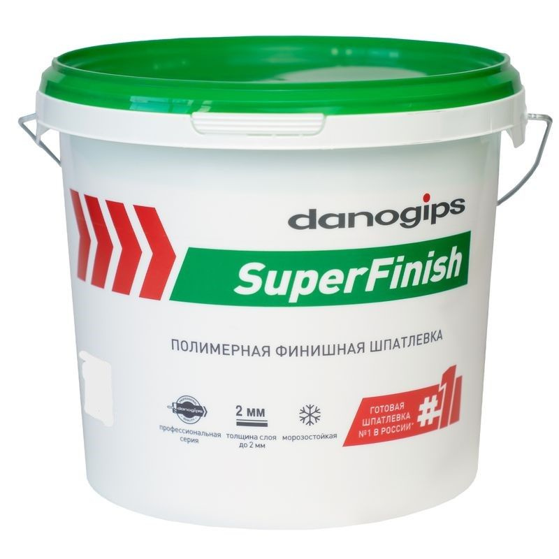 Шпатлевка Danogips SuperFinish полимерная 3 л 5 кг #1