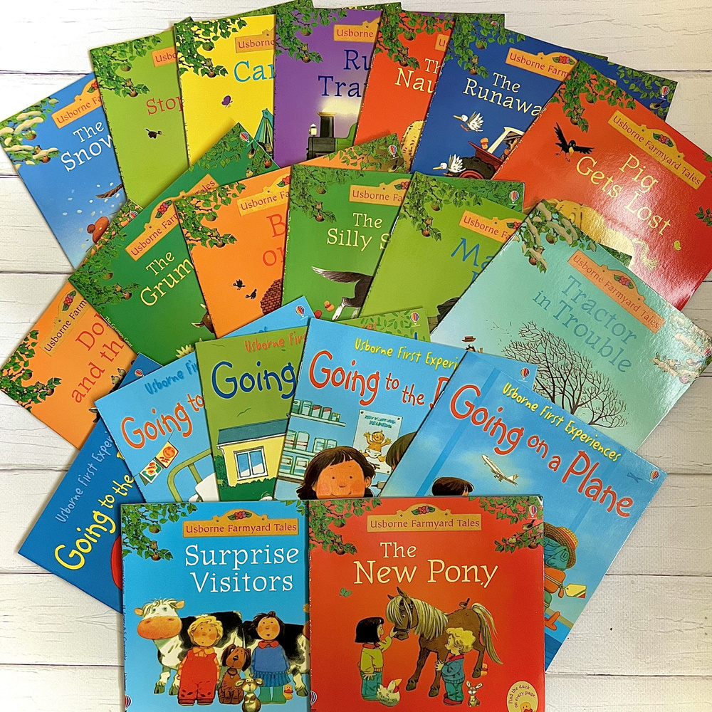 Usborne Farmyard Tales 20 книг на Английском языке в наборе для детей ...