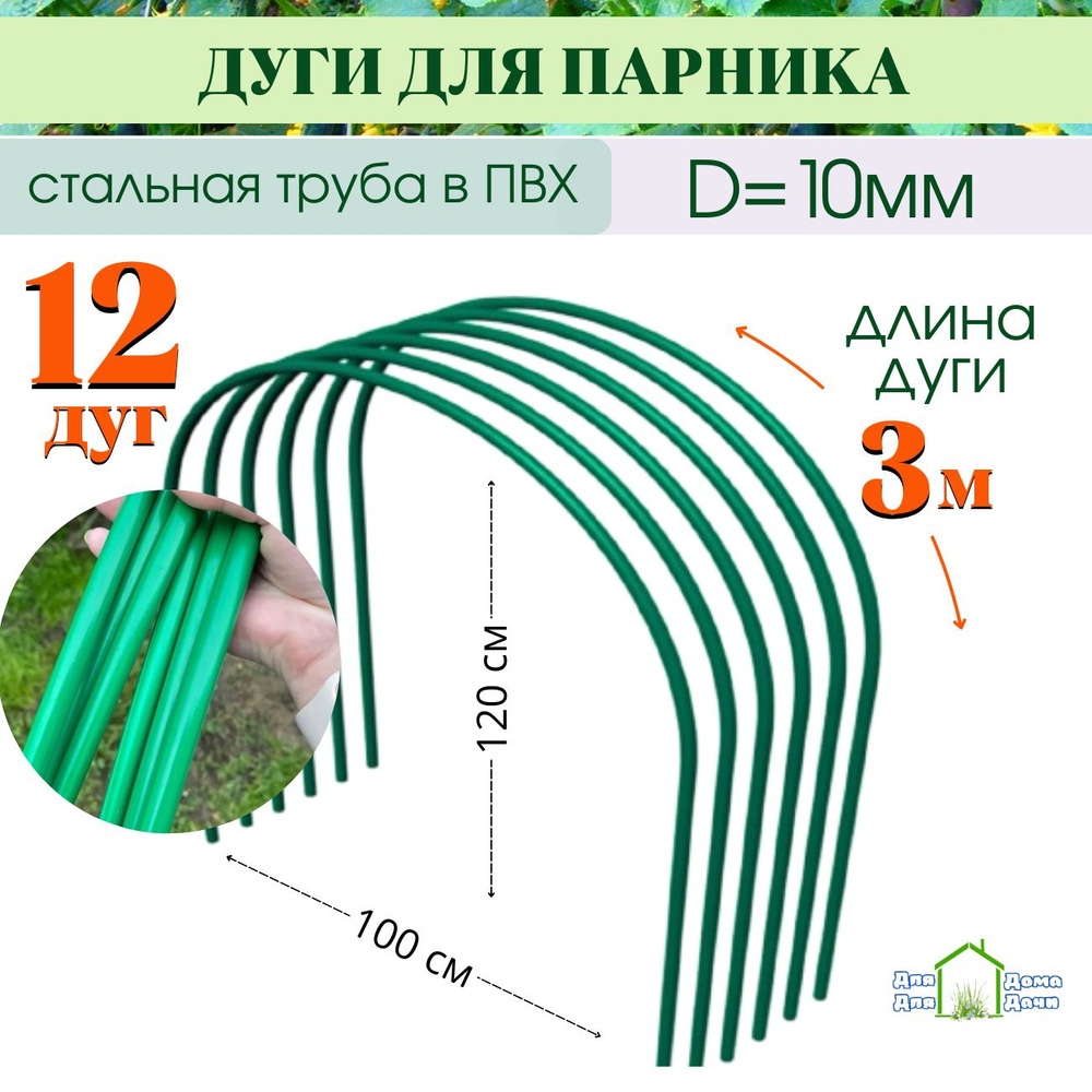 Комплект дуг для парника, Металл, 12 шт - купить по доступным ценам в ...