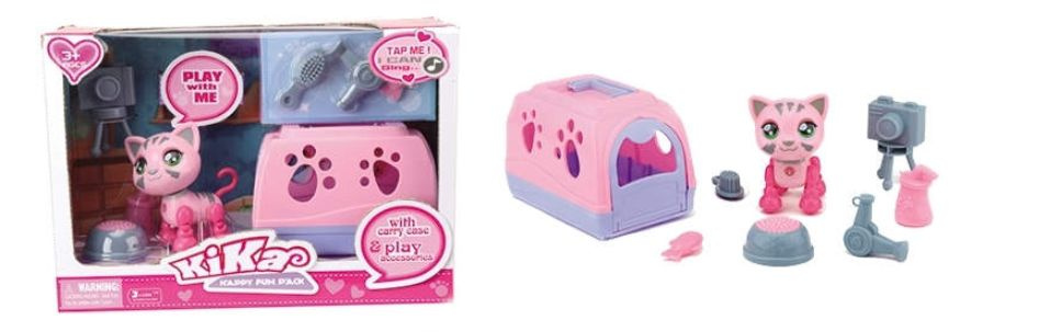 Набор игрушек для детей Мой питомец кошка на батарейках(звук) с ...