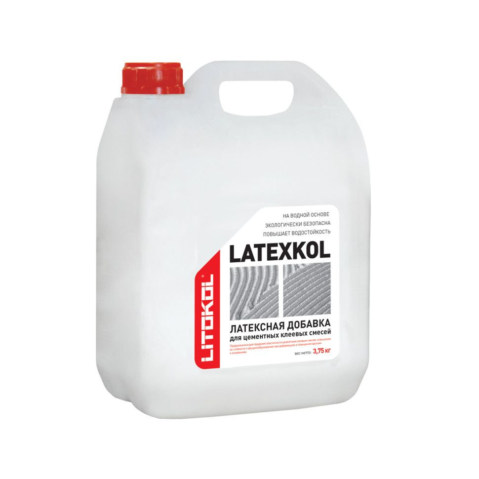 Латексная добавка Litokol Latexkol-m для плиточного клея 3.75 кг #1