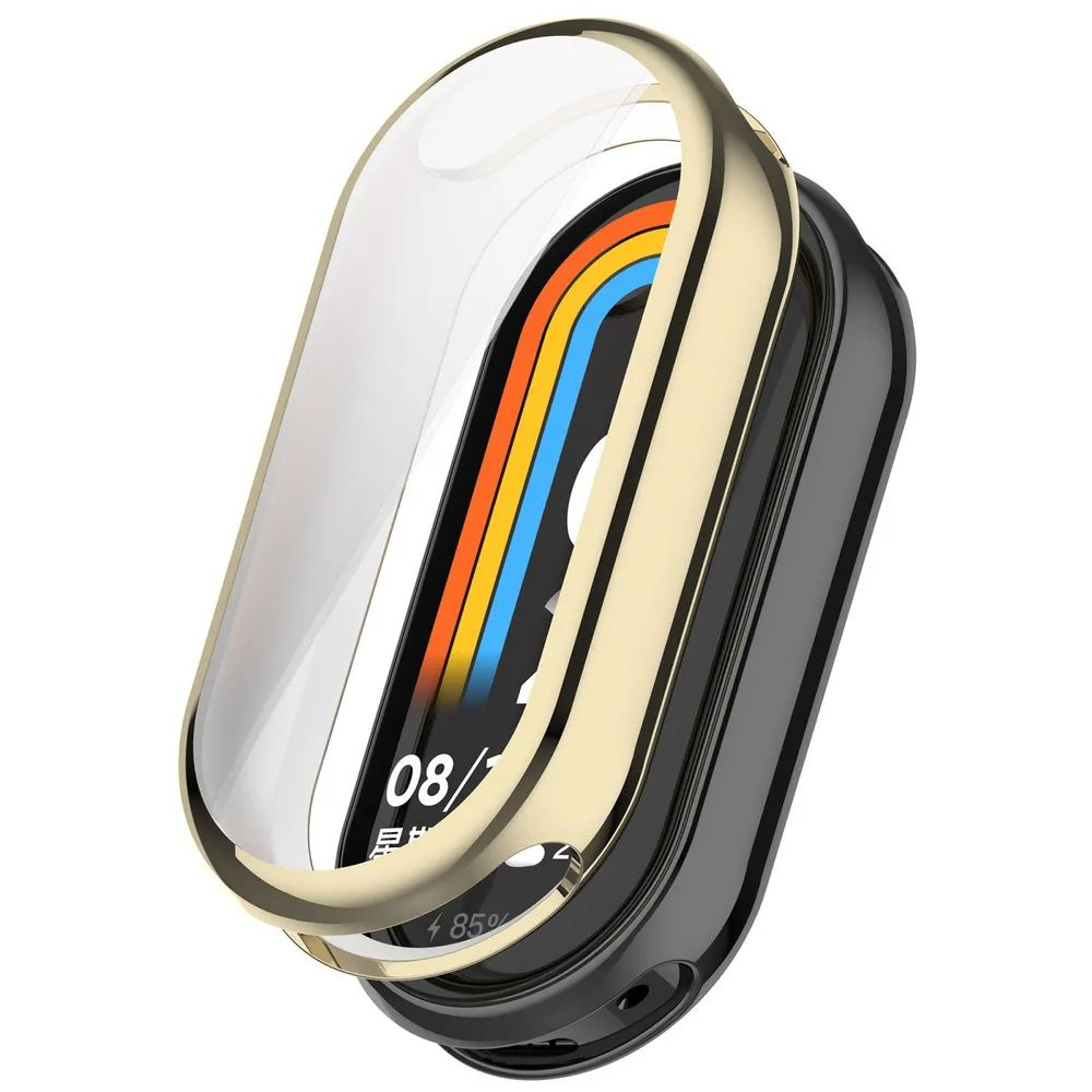 Силиконовый чехол для Xiaomi Mi Band 8 и Mi Band 9 / Защитный бампер противоударный для фитнес-браслета #1