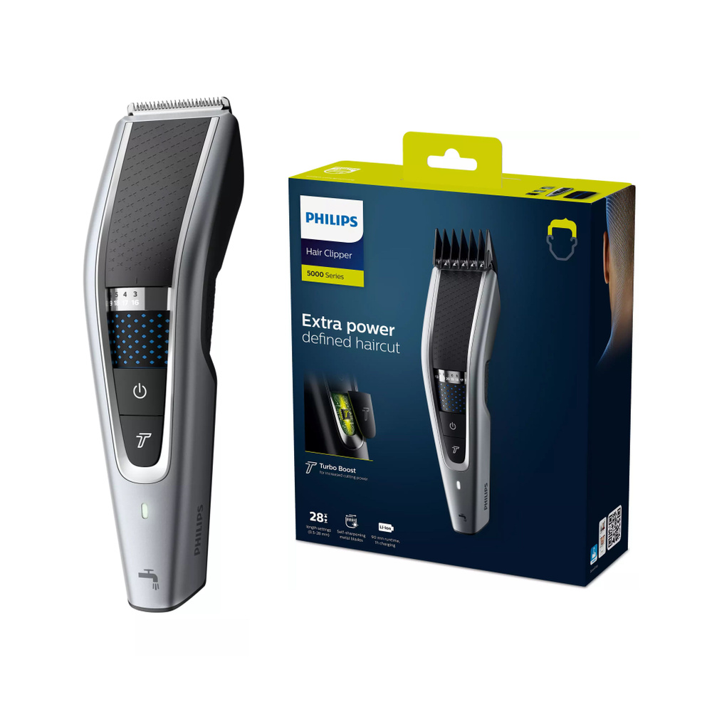 Машинка для стрижки Philips HC5630/15, серебристый, черный - купить по ...
