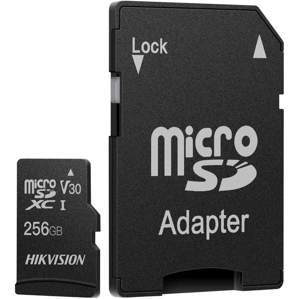 Flash Card microSDXC 256GB Hikvision HS-TF-C1(STD)/256G/Adapter C1 V30 + adapter #1