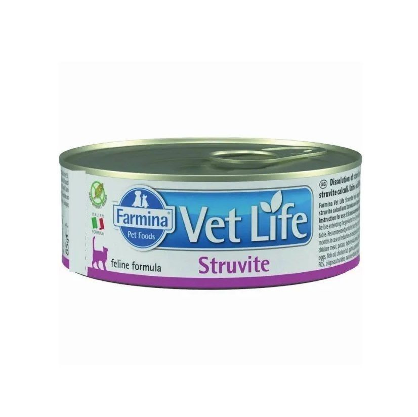 Vet Life: Cat Struvite, влажный корм, для лечения и профилактики ...