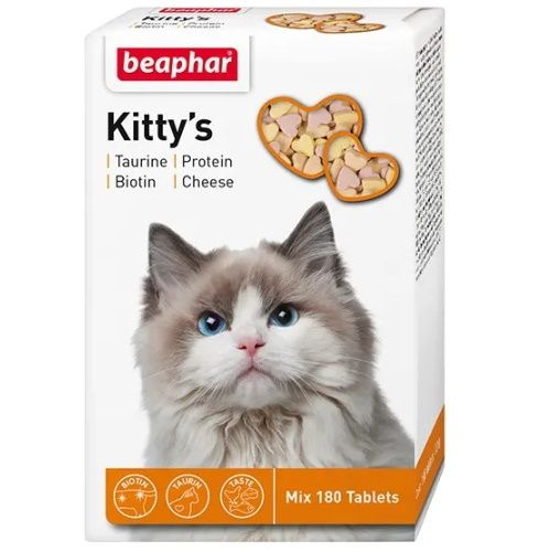 Лакомство для кошек Beaphar KITTYS МIX, 180 таб (Нидерланды) #1