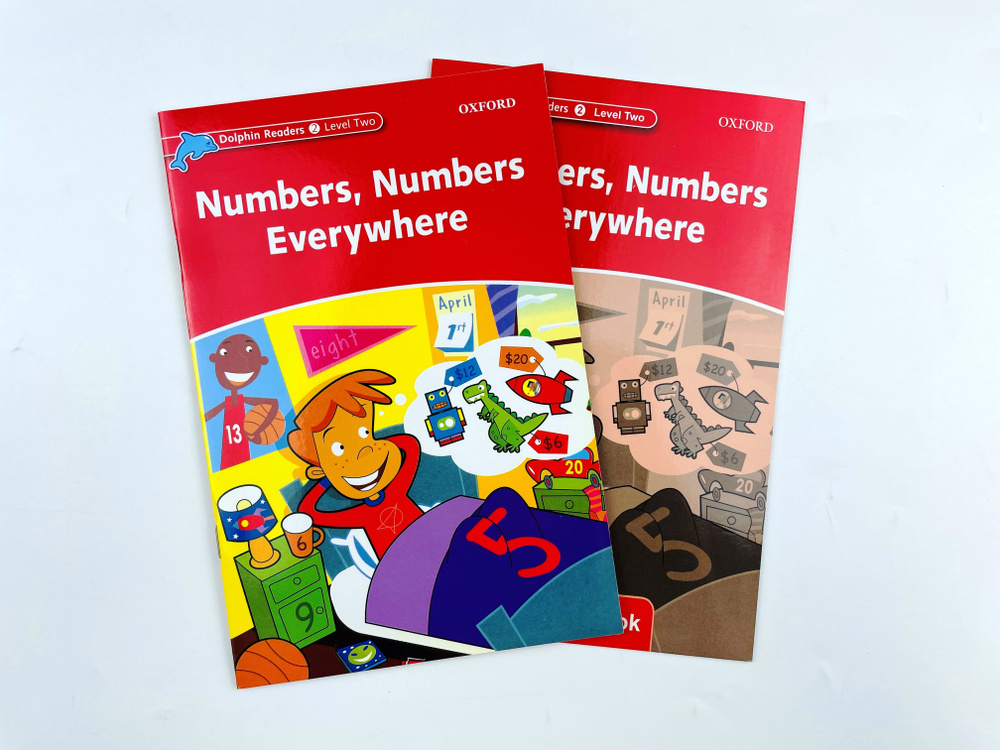 Dolphin Reader 2 Numbers, Numbers Everywhere, Book + Activity Book, 2 книги на английском языке | Brooke #1