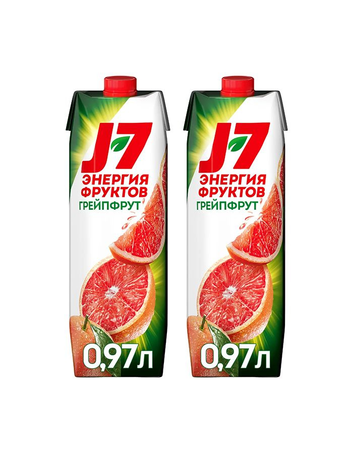 Нектар J7 Грейпфрутовый с мякотью, 2 шт x 970 мл #1