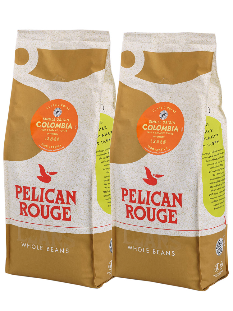 Кофе в зернах PELICAN ROUGE "COLOMBIA", набор из 2 шт. по 1 кг #1