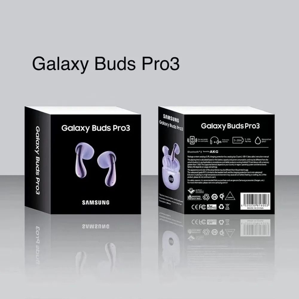 Наушники беспроводные с микрофоном Samsung Galaxy Buds2 Pro, Bluetooth, USB Type-C, пурпурный  #1