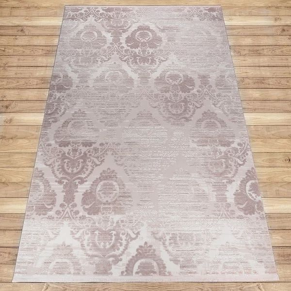 Ekocarpet Ковер SARDES 6103A кремовый с винтажным узором, ковер из акрила в гостиную, спальню, холл, #1