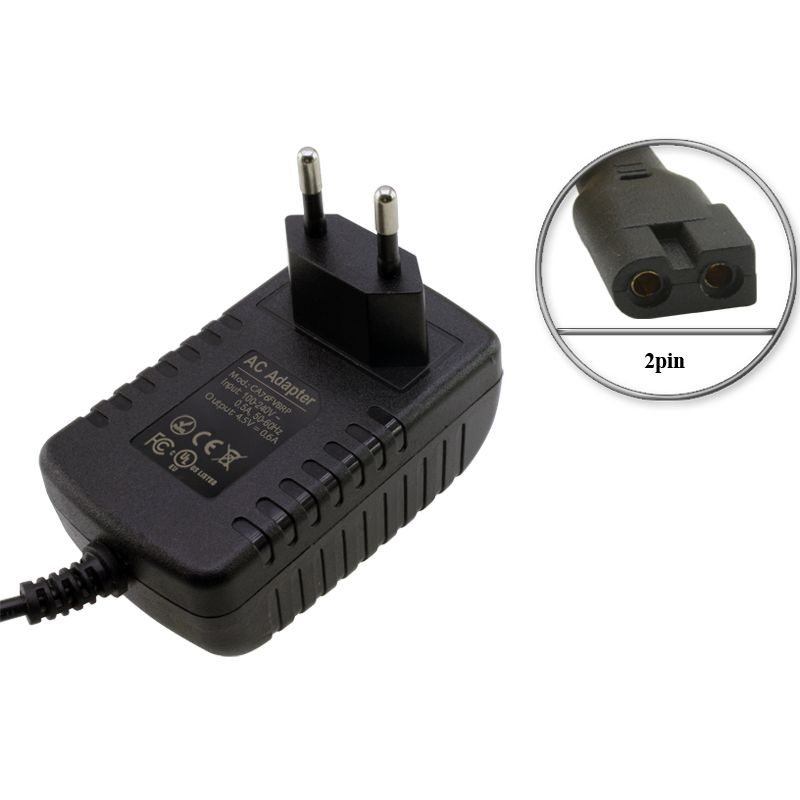 Адаптер (блок) питания 4.5V, 0.6A, 2pin (CA76, C045060-EU, CA76FVBRP), зарядное устройство для Babyliss #1