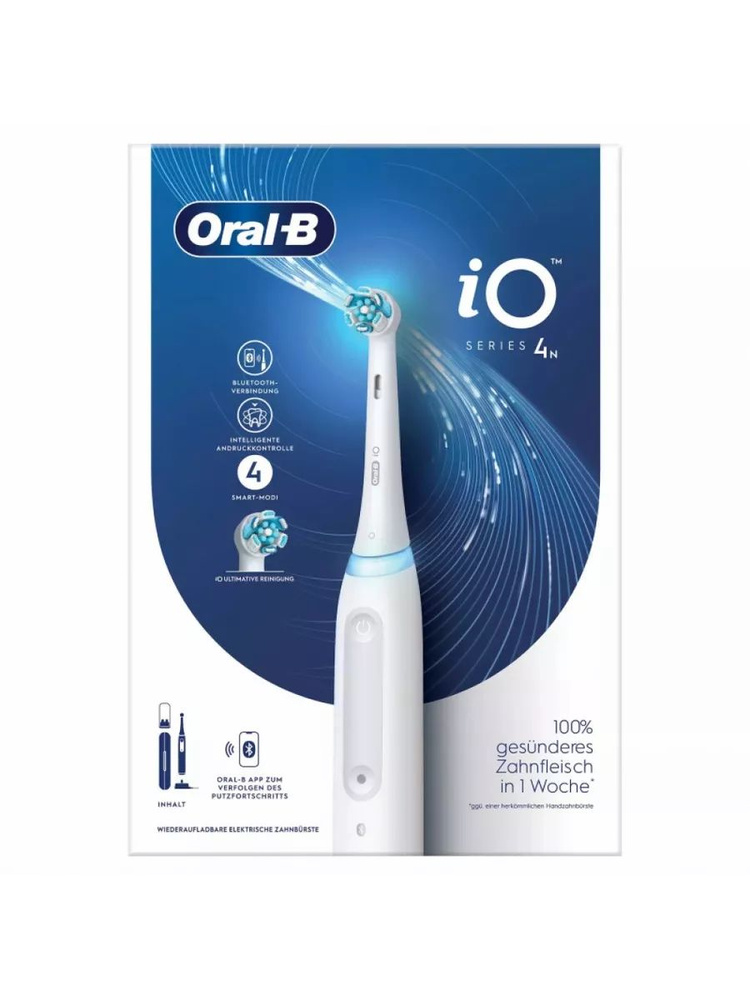 Oral-B Электрическая зубная щетка iO 4 Quite White, розовый, белый  #1