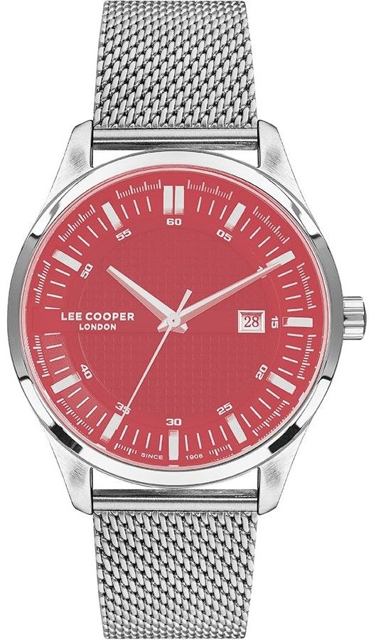 Английские кварцевые часы Lee Cooper Casual LC07271.360 на браслете из стали, с водозащитой 3 Бара и #1