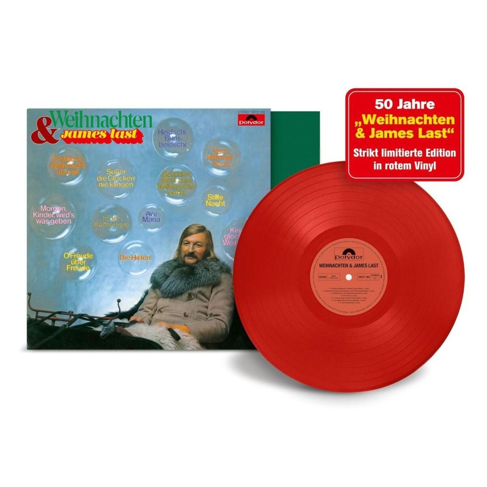 Виниловая Пластинка Weihnachten & James Last - James Last Red vinyl совершенно новый и еще запечатанный #1