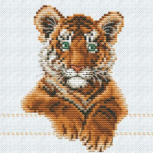 Набор для вышивания Искусница ВК36 Взгляд тигра, 9х12 см #1