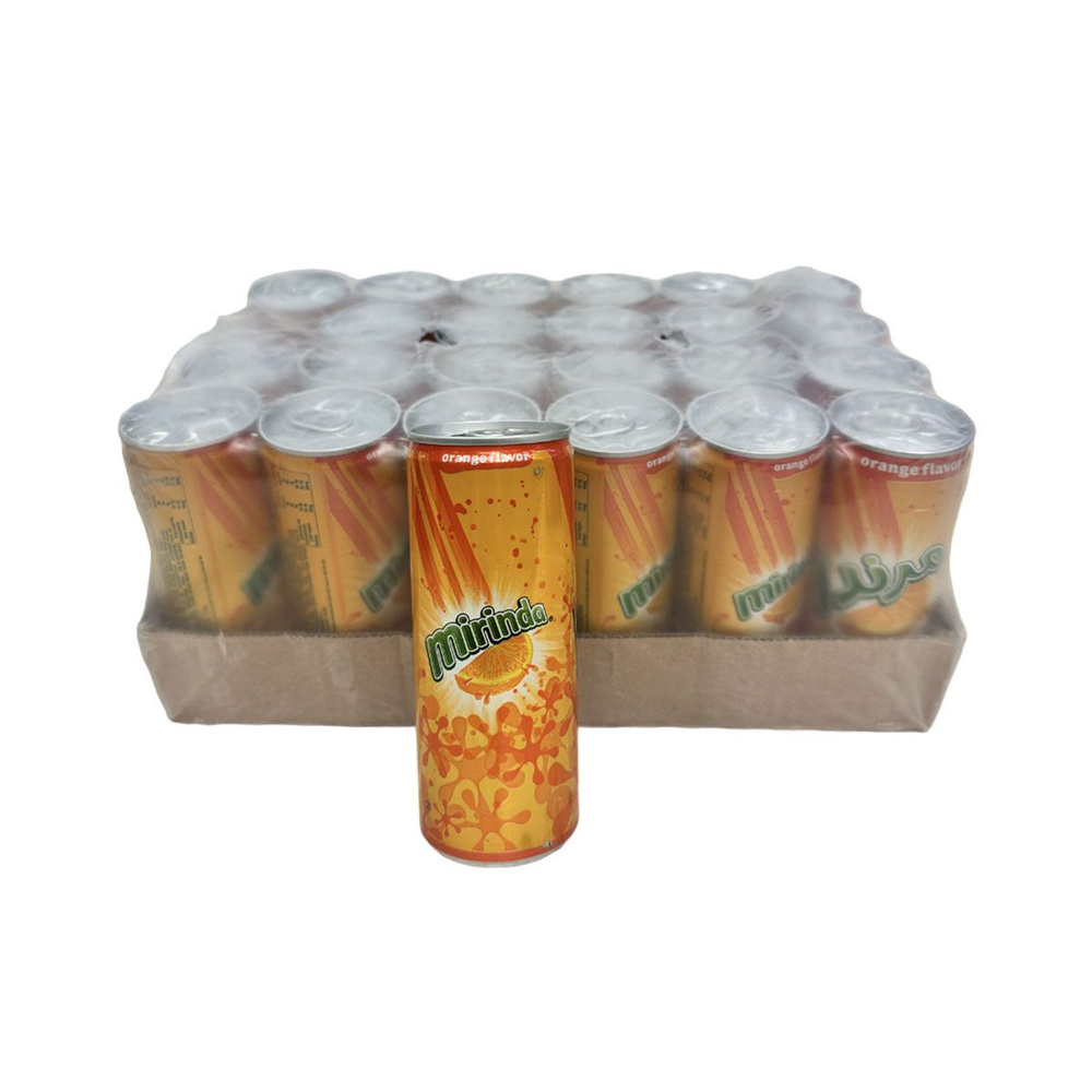 Газированный напиток Mirinda Апельсин, 0,25 л, 24 шт #1