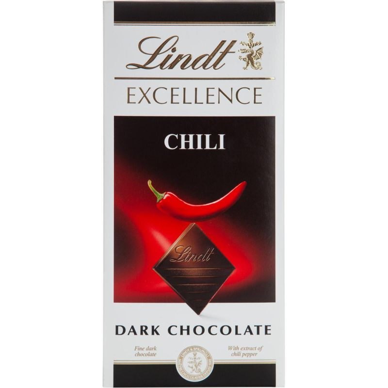 Lindt Excellence темный шоколад с экстрактом перца чили, 100 г #1