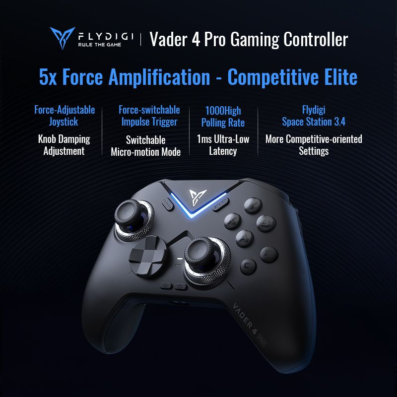 Геймпад Flydigi Vader 4 Pro Athletic Elite с ручкой, беспроводные ...