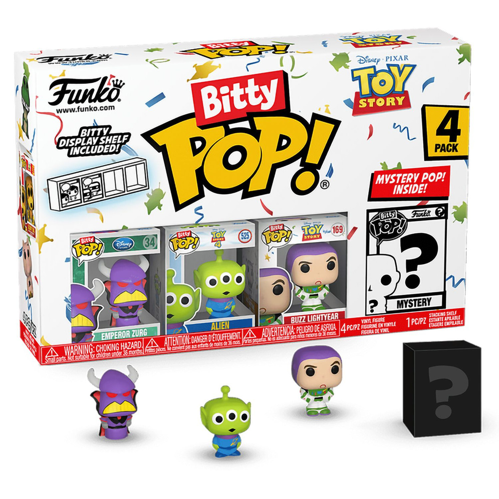 Фигурка Funko Bitty POP! Disney Toy Story Emperor Zurg+Alien+Buzz Lightyear+Mystery(1 of 4)4PK 73043 #1