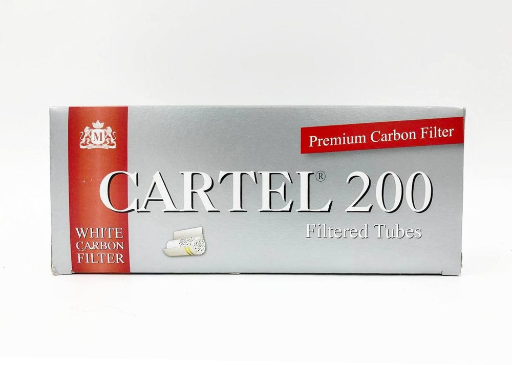 Гильзы с фильтром для сигарет самокруток CARTEL Premium Carbon Filter 200 штук, комплект 2 пачки 400 #1