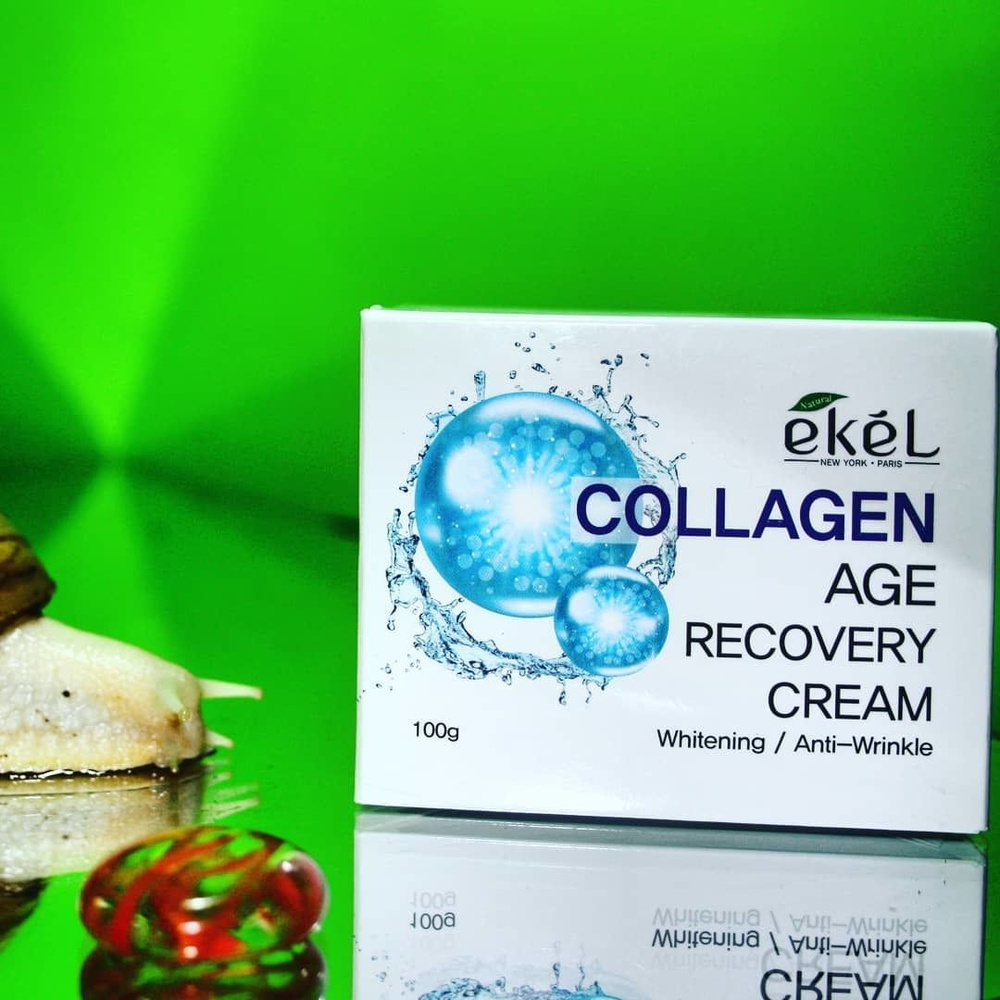 EKEL Крем для зрелой кожи лица с коллагеном Age Recovery Cream Collagen 100г (Корея)  #1