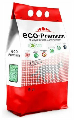 ECO-Premium Наполнитель Древесный Комкующийся Алоэ-вера 1900г.  #1