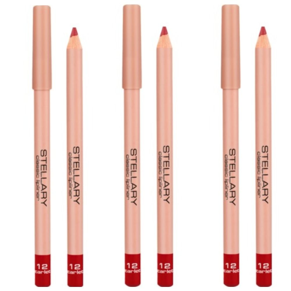 Stellary Карандаш для губ Lipliner, тон 12, 3 шт #1