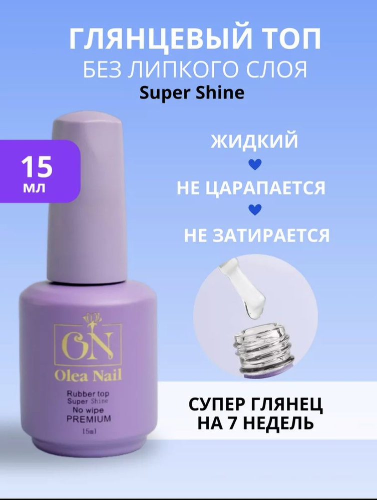 Топ для ногтей Shine 15 мл #1