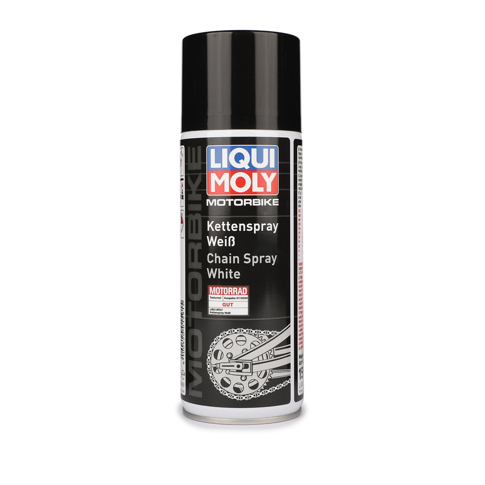 Смазка LIQUI MOLY Motorbike Kettenspray weiss керамическая 0.4 Л #1